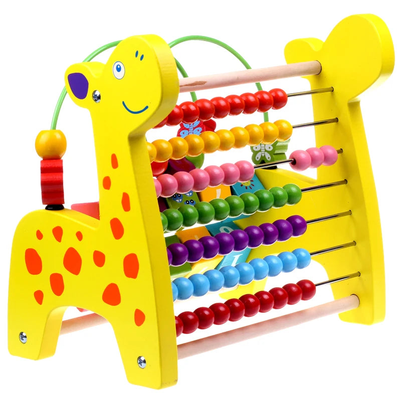 Count On Brilliance: The Wooden Bead Counting Frame Early Educational Toy – 10X the Learning, 10X the Fun! 🦌🧮