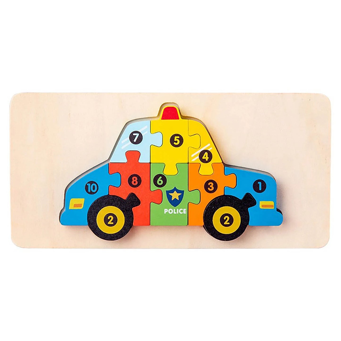 Formen-Zuordnungspuzzle aus Holz für Kinder, zusammenbaubare Bausteine, Lernspielzeug, logisches Denken, Raumtraining, Montessori-Spielzeug