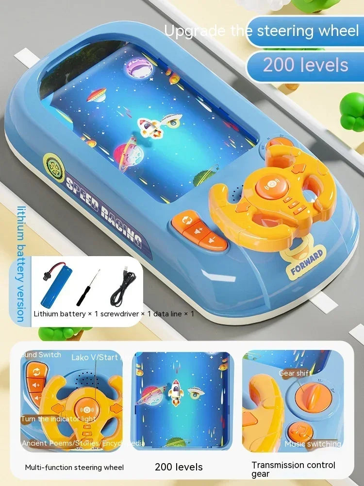Neues Rennspiel für Kinder: Lustige Hindernisvermeidungs-Herausforderung, Abenteuer-Puzzle, Lenkrad-Spielzeug, Tischspiele