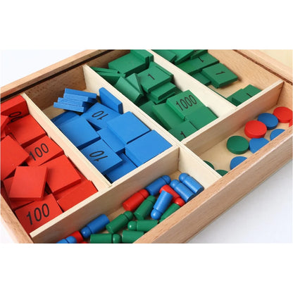 Montessori-Mathespielzeug Stempelspiel für Kinder Addition
