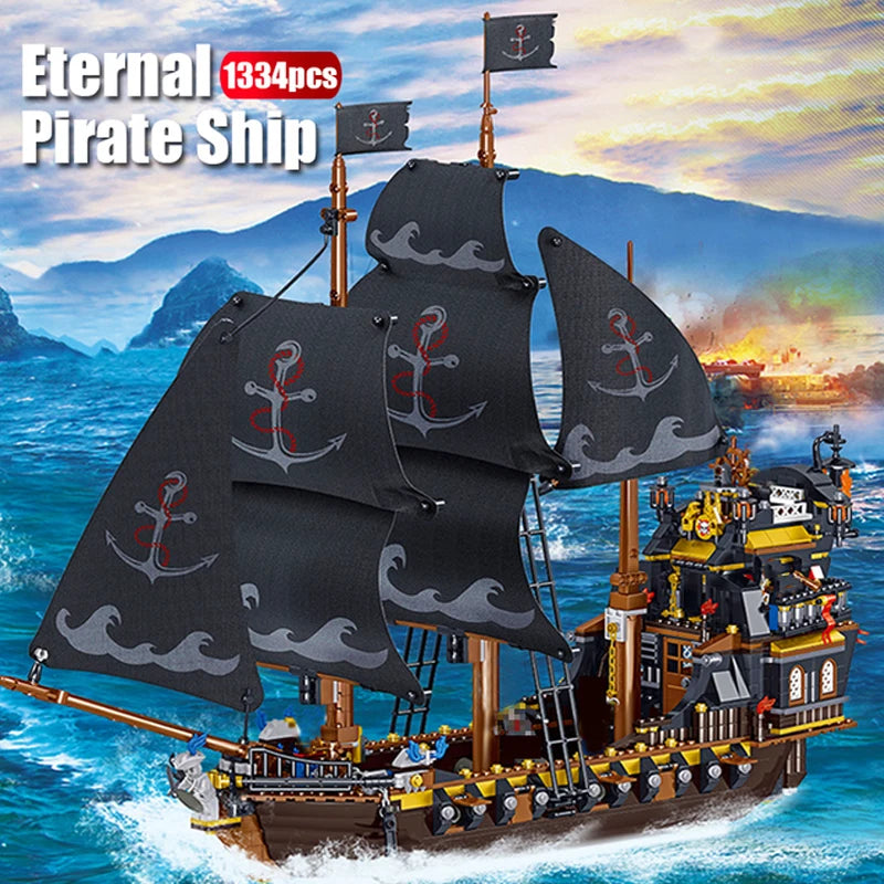 Pirate Ship Building Blocks for Kids - Educational Toys! 🏴☠️🧱