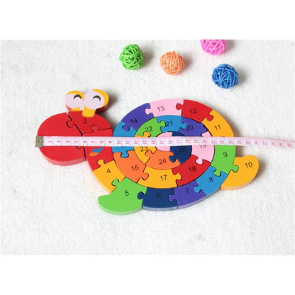 New Educational Toys Brain Game Kids Winding Snail Figure Wooden Toys Wood Kids 3D Puzzle Wood Brinquedo Madeira Kids Puzzles