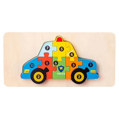 Shape Matching Kids Wooden Puzzles Assembled Building Blocks Educational Toys Logical Thinking Space Training Montessori Toys
