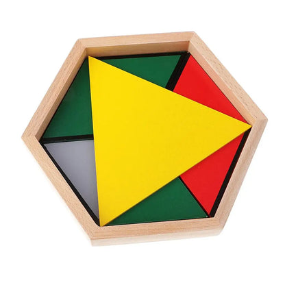 Montessori konstruktiva trianglar matchande leksaker för barn