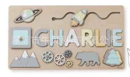 Personalized First Name Puzzle For Kids Wooden Baby Name Puzzle