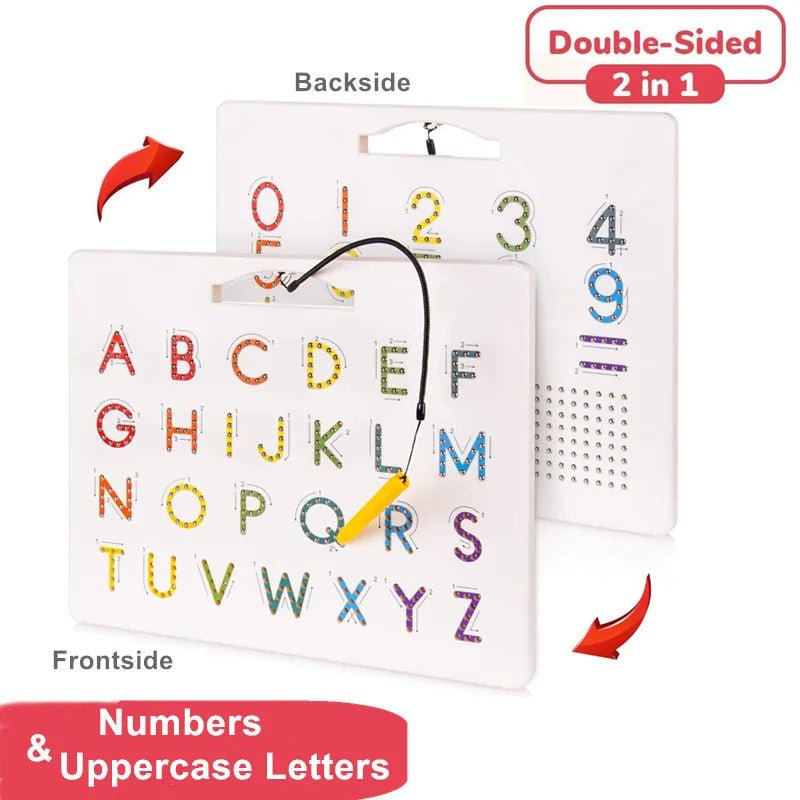 Magnetic Alphabet Tracing Board letters & numbers