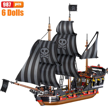 Pirate Ship Building Blocks for Kids - Educational Toys! 🏴☠️🧱
