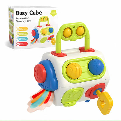 9 in 1 Busy Cube Baby Toddler 0 12 36 Months Toys Early Educational Irregular Octahedron Montessori Toys Travel Toy