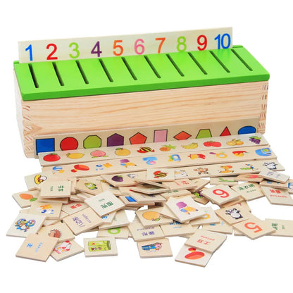 Wooden Cognitive Learning Toy for Kids Puzzle Game