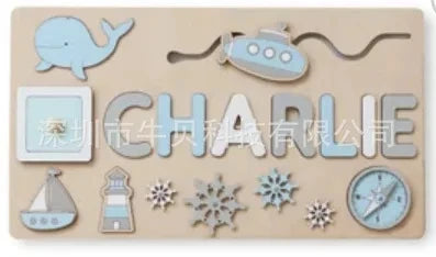 Personalized First Name Puzzle For Kids Wooden Baby Name Puzzle