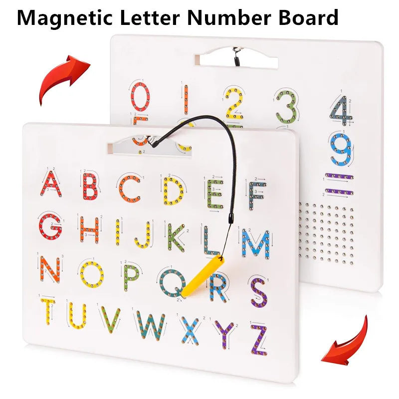 Magnetic Alphabet Tracing Board letters & numbers