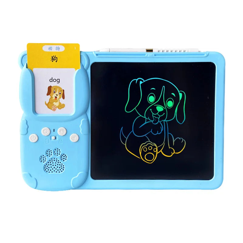 Talking Flash Cards LCD Writing Tablet Board Pad Toy Learning Education Preschool Montessori Speech Therapy Autism Toys for Kid