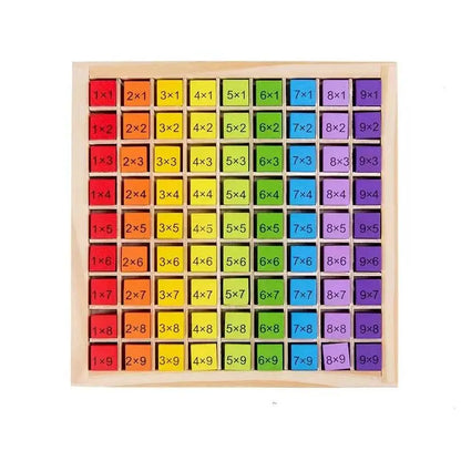 99 Multiplication Table Montessori Educational Hundred Board Math 1 To 100 Consecutive Numbers Counting Toy for Kids Education