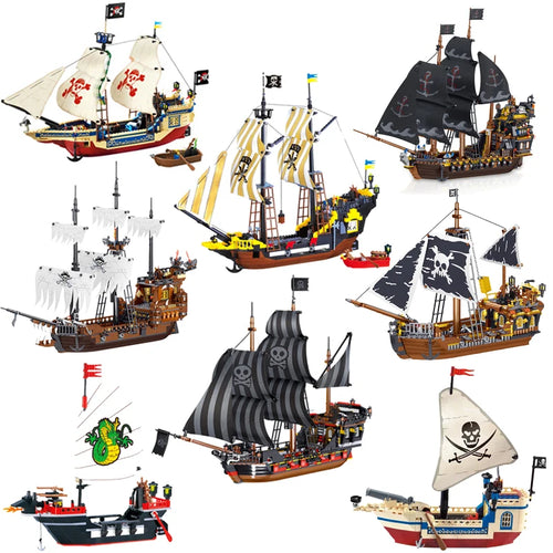 Pirate Ship Building Blocks for Kids - Educational Toys! 🏴☠️🧱