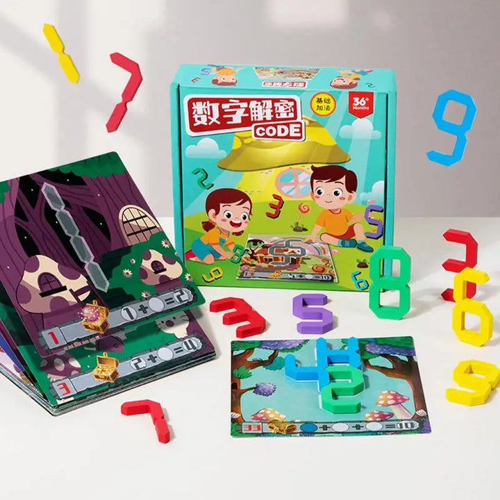 Number Flash Cards Counting Board Preschool Educational Toys