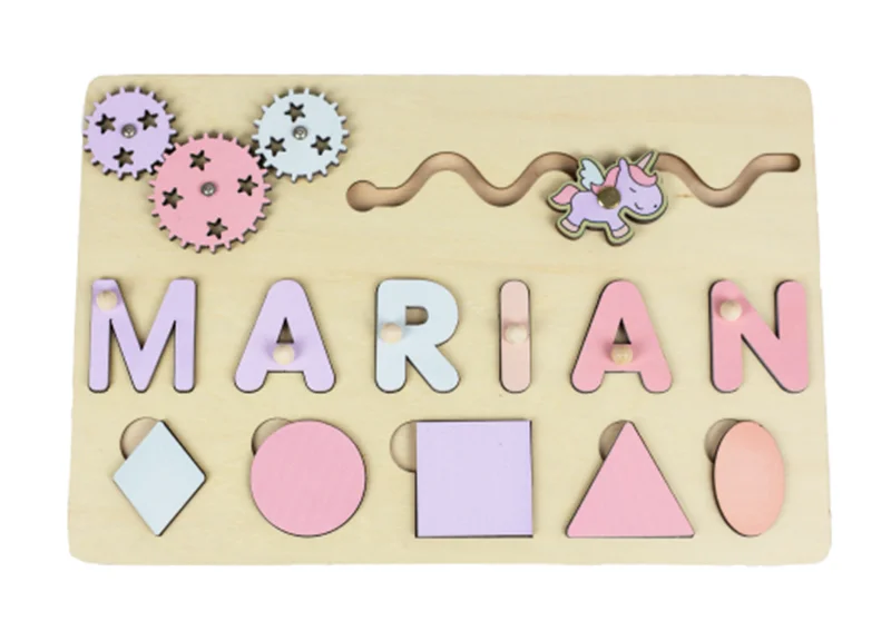 Personalized First Name Puzzle For Kids Wooden Baby Name Puzzle