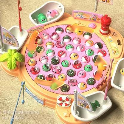 Newest Electric Fishing Toy Children's Jigsaw Puzzle Magnetic Fishing Pond Pole Fishing Early Education Children's Toy Gifts