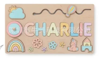 Personalized First Name Puzzle For Kids Wooden Baby Name Puzzle