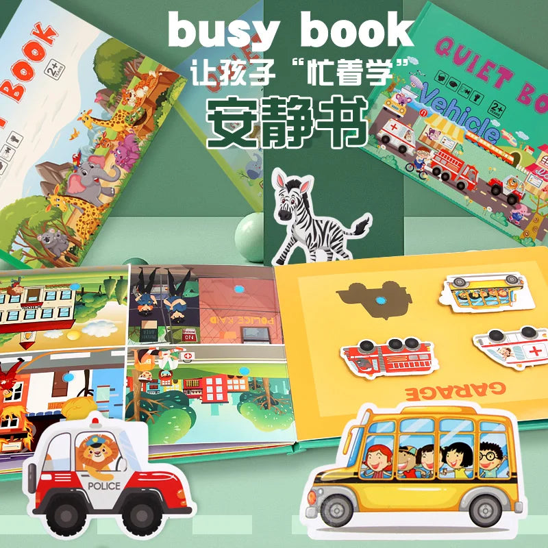 Dive into Discovery: Educational Sticker Book Set for Endless Learning!
