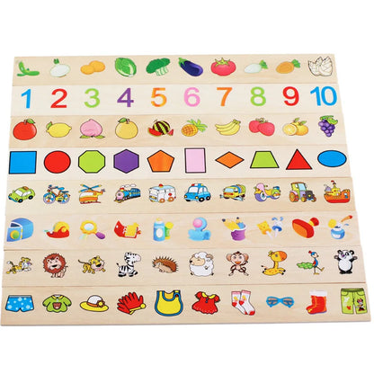 Wooden Cognitive Learning Toy for Kids Puzzle Game