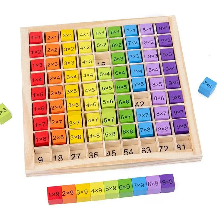 99 Multiplication Table Montessori Educational Hundred Board Math 1 To 100 Consecutive Numbers Counting Toy for Kids Education
