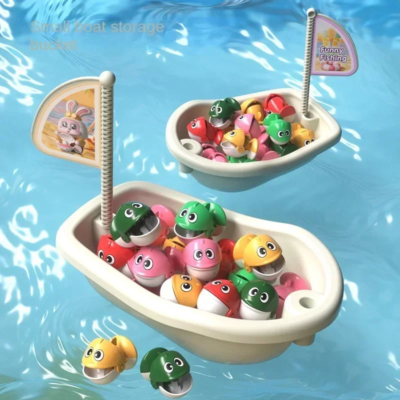 Newest Electric Fishing Toy Children's Jigsaw Puzzle Magnetic Fishing Pond Pole Fishing Early Education Children's Toy Gifts