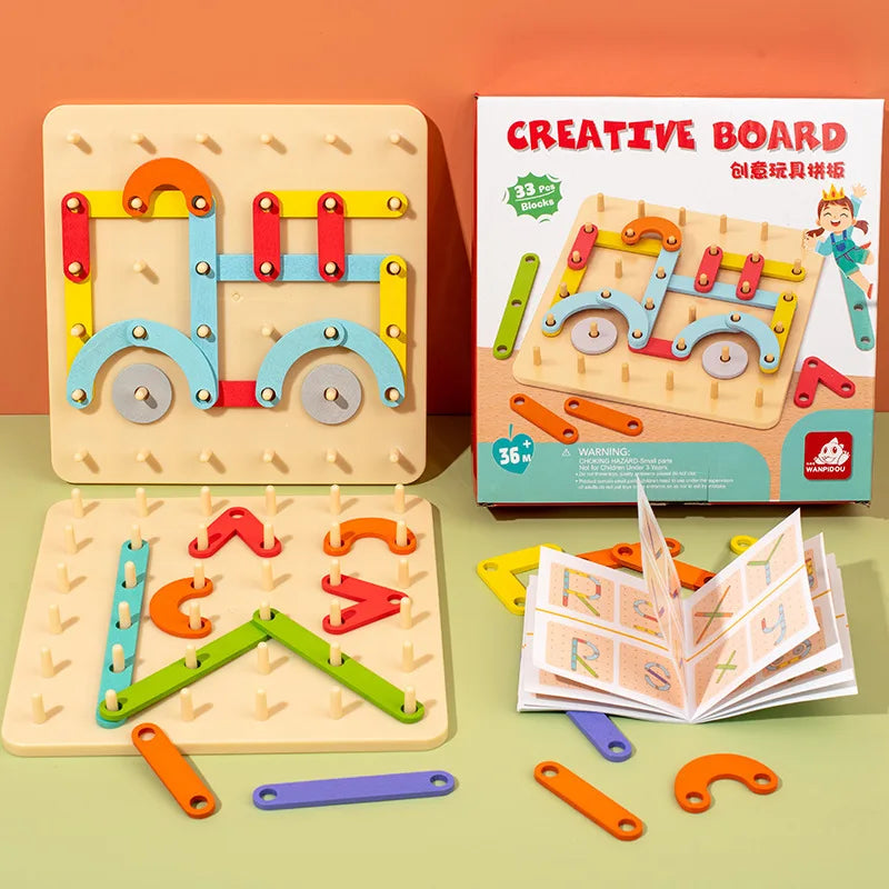 Learn & Build: Montessori Educational Letter and Number Building Blocks Toy!