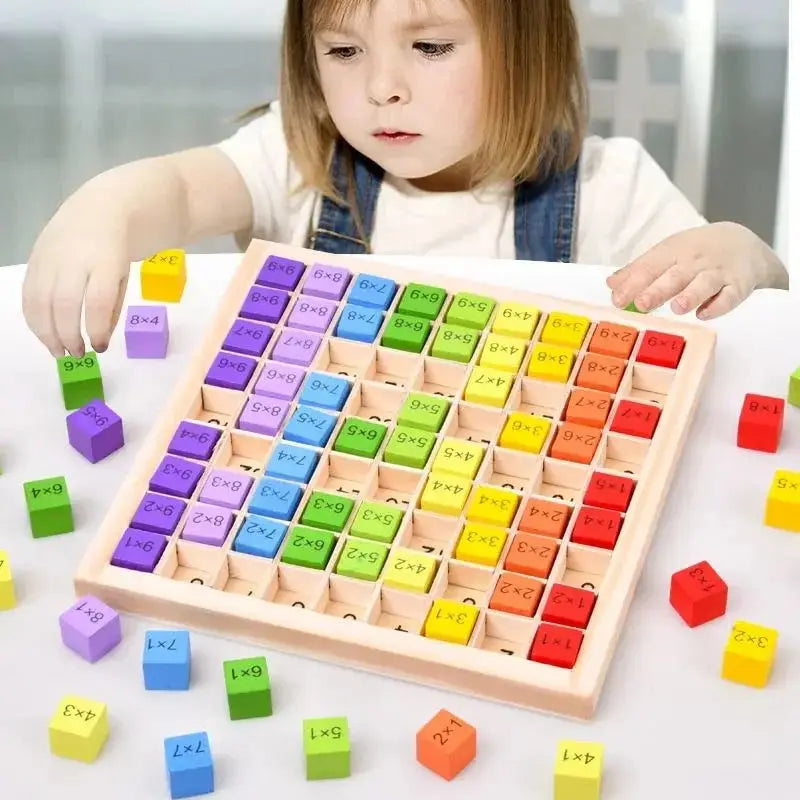 99 Multiplication Table Montessori Educational Hundred Board Math 1 To 100 Consecutive Numbers Counting Toy for Kids Education