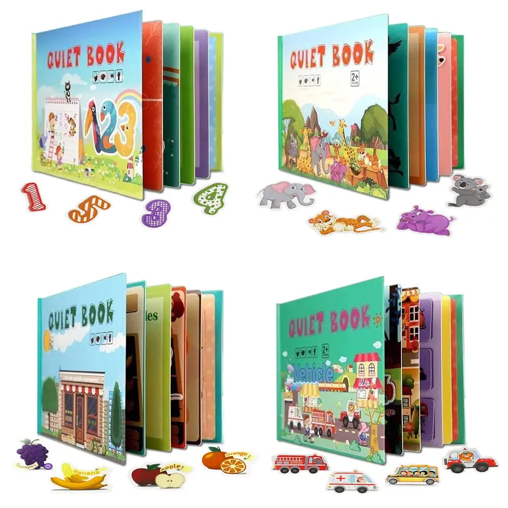 Dive into Discovery: Educational Sticker Book Set for Endless Learning!