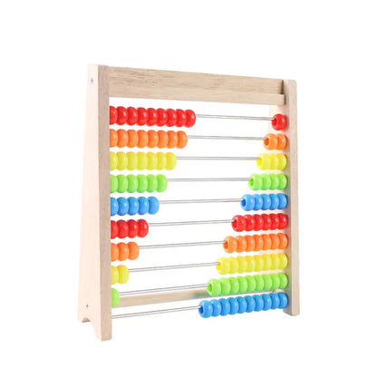 Count, Learn, Grow: Pine Frame Abacus with Ten Settings!