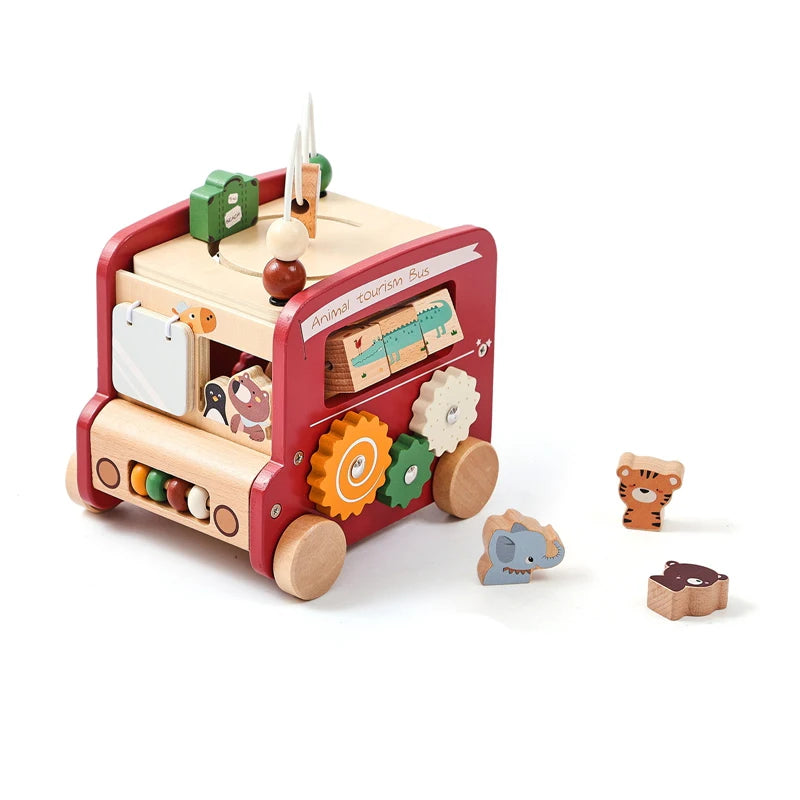 Montessori-Spielbox, Kinderspielzeug aus Holz