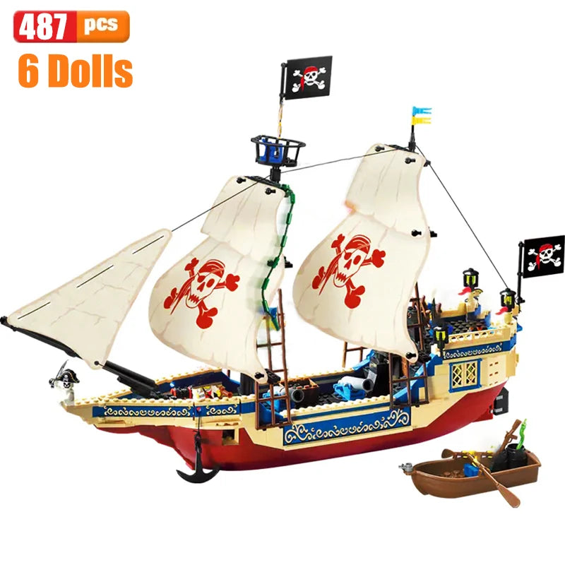 Pirate Ship Building Blocks for Kids - Educational Toys! 🏴☠️🧱