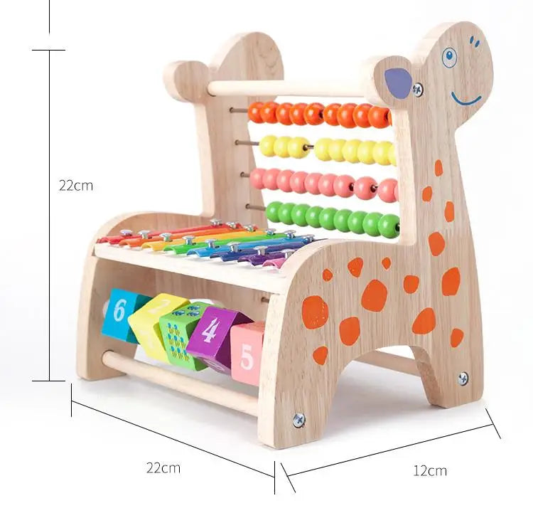 Wooden Montessori Math Toys Multifunction Abacus Toys