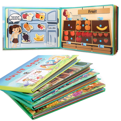 Dive into Discovery: Educational Sticker Book Set for Endless Learning!
