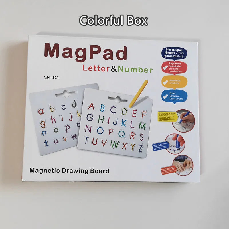 Magnetic Alphabet Tracing Board letters & numbers