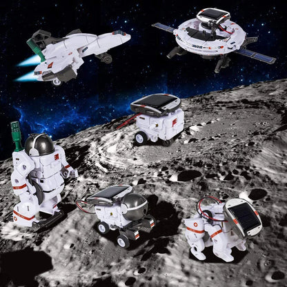 DIY Robot Space Kit Solar Powered Building Blocks Toys