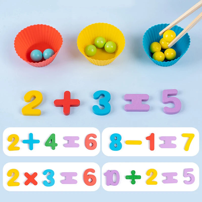 Zählen & Erobern: Montessori-Mathe-Klammerperlen-Lernspielzeug! 🔢🌈