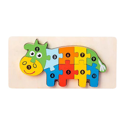 Shape Matching Kids Wooden Puzzles Assembled Building Blocks Educational Toys Logical Thinking Space Training Montessori Toys