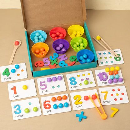 Zählen & Erobern: Montessori-Mathe-Klammerperlen-Lernspielzeug! 🔢🌈