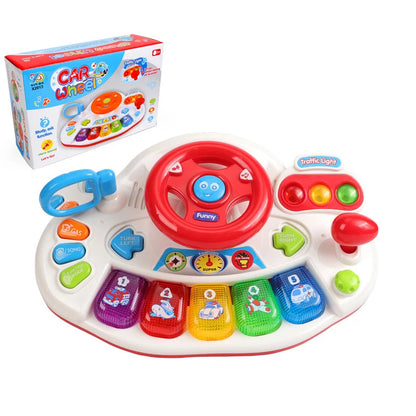 Drive & Discover: Multifunctional Simulation Steering Wheel Educational Toy! 🚗🎶