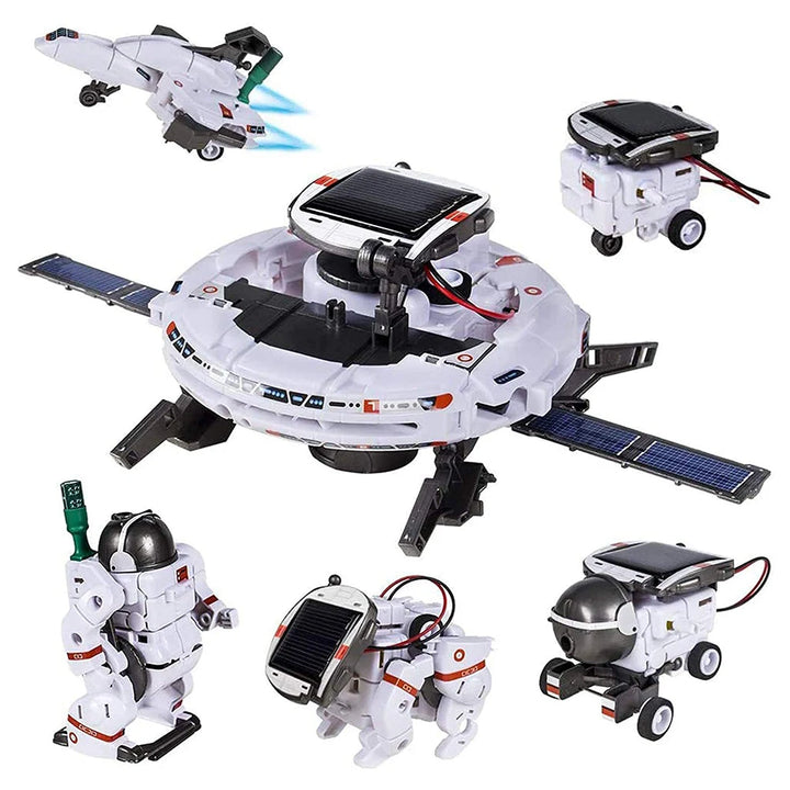 DIY Robot Space Kit Solar Powered Building Blocks Toys