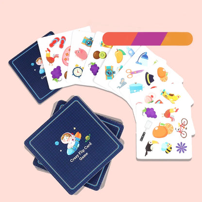 Children's Fun Board Game Bump Card Game Memory Training Matching Card Game Cognitive Enlightenment Concentration Education Toy