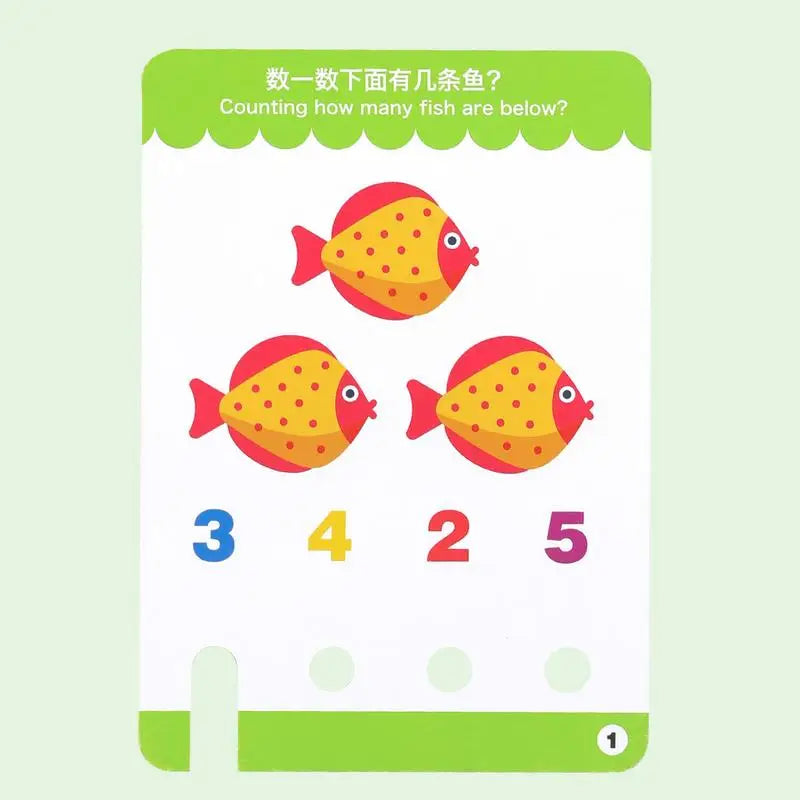 Preschool Flash Cards 40 Cards Puzzle Games For Kids Logic Key Toys