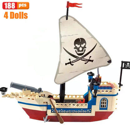 Pirate Ship Building Blocks for Kids - Educational Toys! 🏴☠️🧱