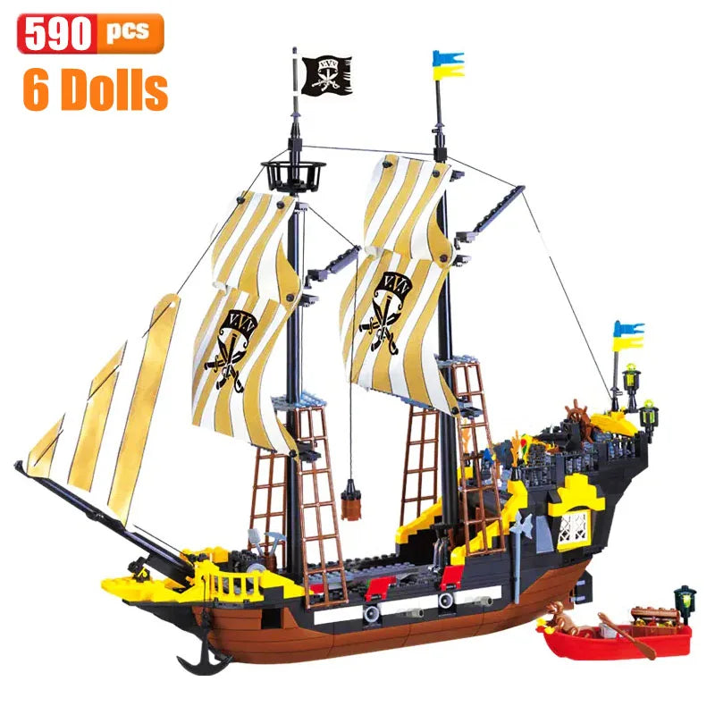 Pirate Ship Building Blocks for Kids - Educational Toys! 🏴☠️🧱