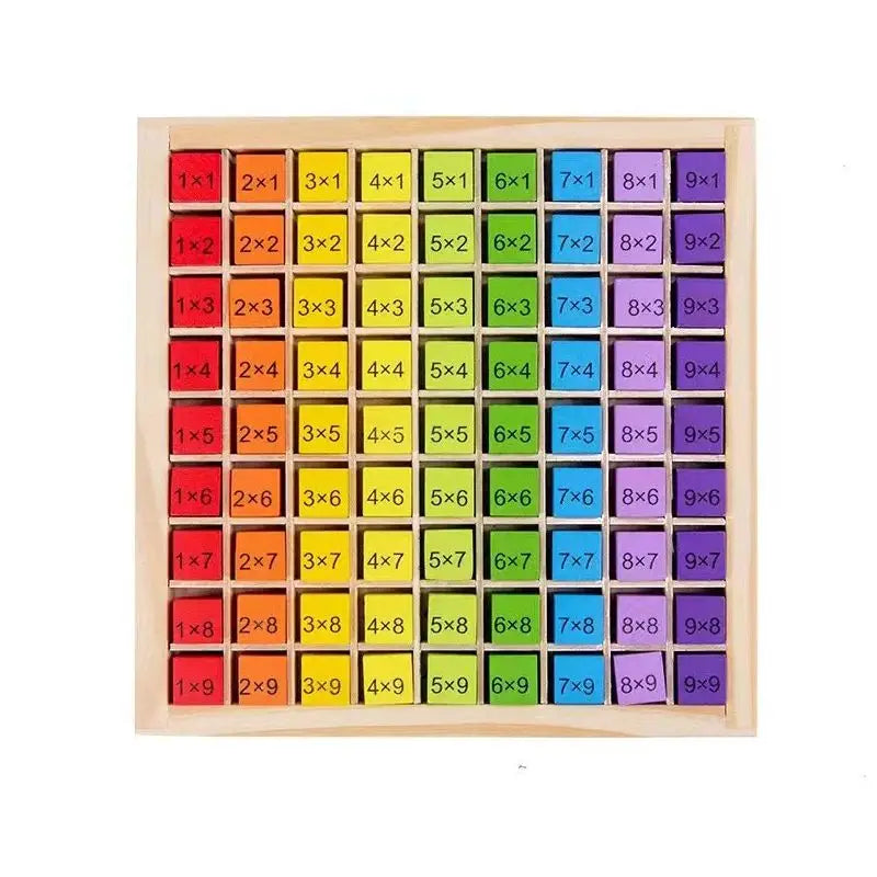 99 Multiplication Table Montessori Educational Hundred Board Math 1 To 100 Consecutive Numbers Counting Toy for Kids Education