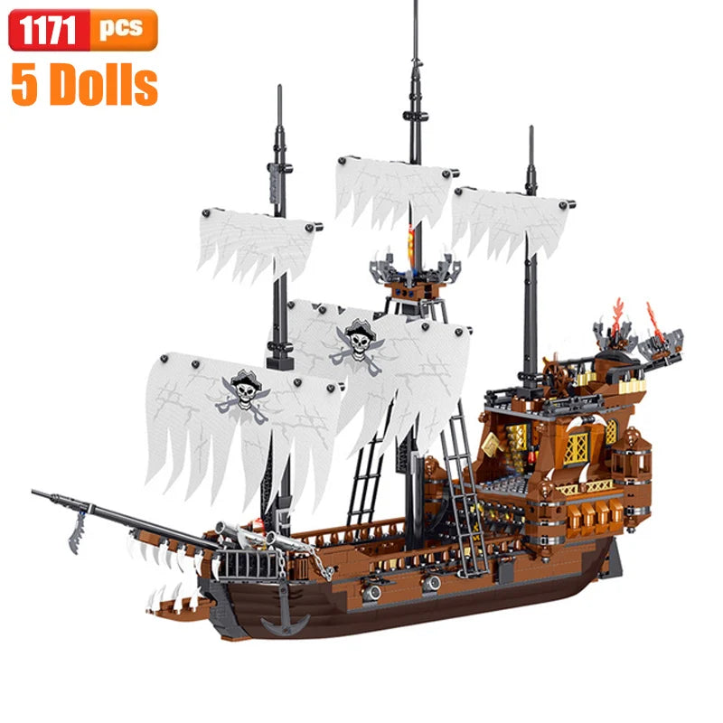 Pirate Ship Building Blocks for Kids - Educational Toys! 🏴☠️🧱