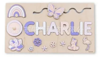 Personalized First Name Puzzle For Kids Wooden Baby Name Puzzle