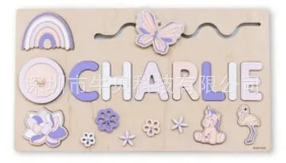 Personalized First Name Puzzle For Kids Wooden Baby Name Puzzle