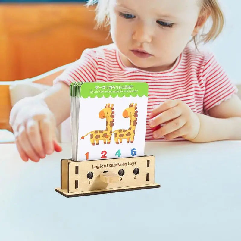 Preschool Flash Cards 40 Cards Puzzle Games For Kids Logic Key Toys